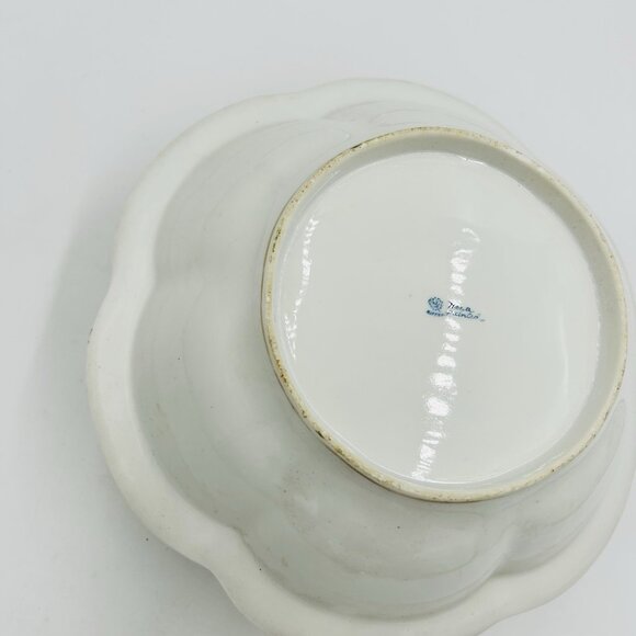 Japanese Nippon Porcelain Bowl Hand Painted Floral Decorations Gold Trim Antique - Picture 9 of 9